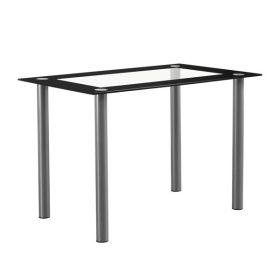 [Replace D0102H26NXG] 110cm Dining Table Tempered Glass Dining Table